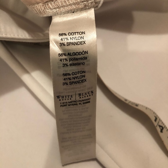 NWT WHBM white straight crop pants size 2 - Picture 9 of 9